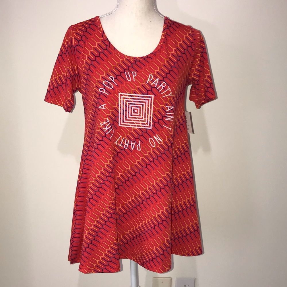 LuLaRoe POP Up Party Shirt Size XXS New with Tags